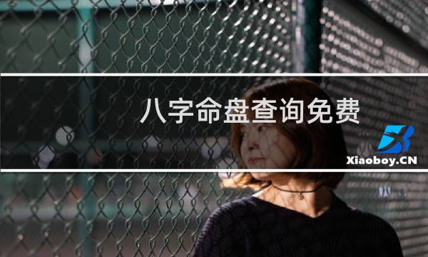 八字命盘查询免费