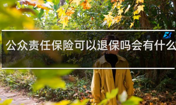 公众责任保险可以退保吗会有什么损失