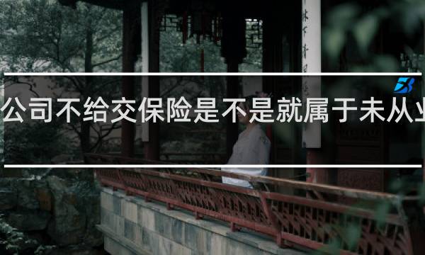 公司不给交保险是不是就属于未从业人员