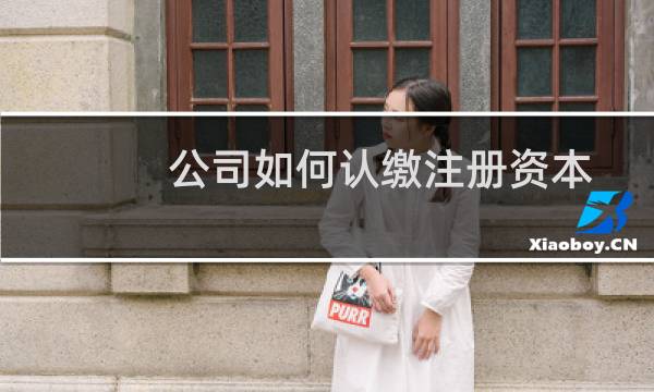 公司如何认缴注册资本