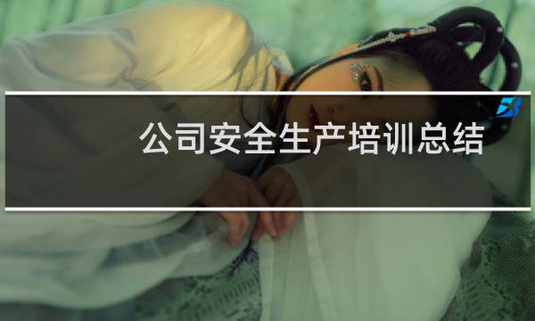 公司安全生产培训总结