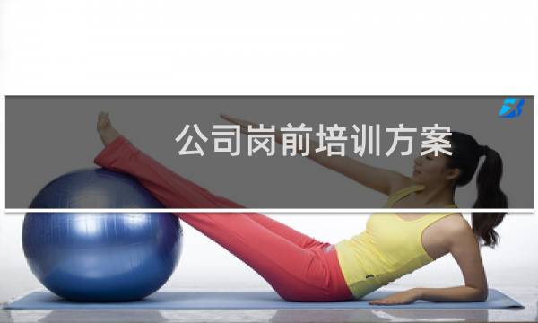 公司岗前培训方案