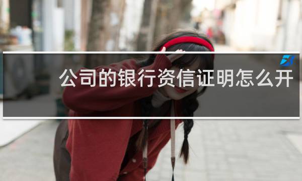 公司的银行资信证明怎么开