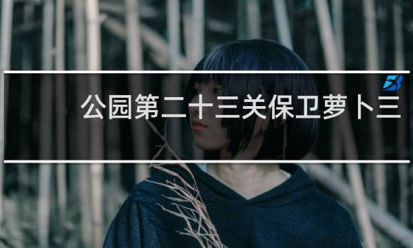 公园第二十三关保卫萝卜三