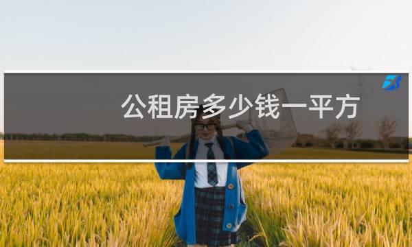 公租房多少钱一平方