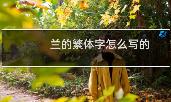 兰的繁体字怎么写的