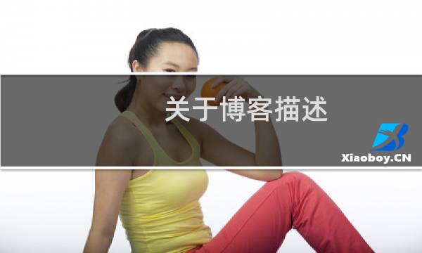 关于博客描述