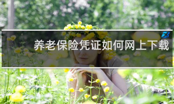 养老保险凭证如何网上下载