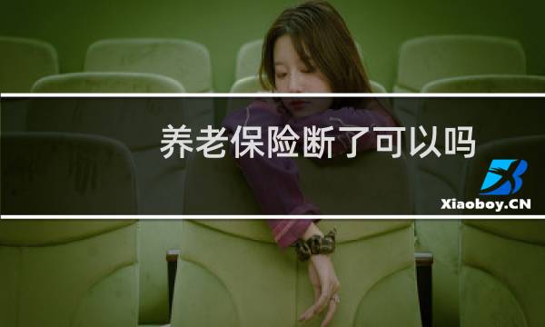 养老保险断了可以吗