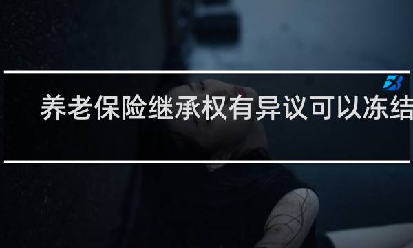养老保险继承权有异议可以冻结吗