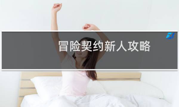 冒险契约新人攻略