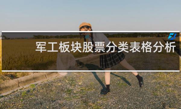 军工板块股票分类表格分析