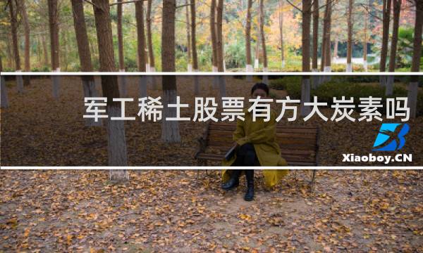 军工稀土股票有方大炭素吗