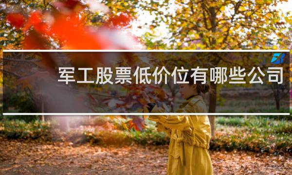 军工股票低价位有哪些公司