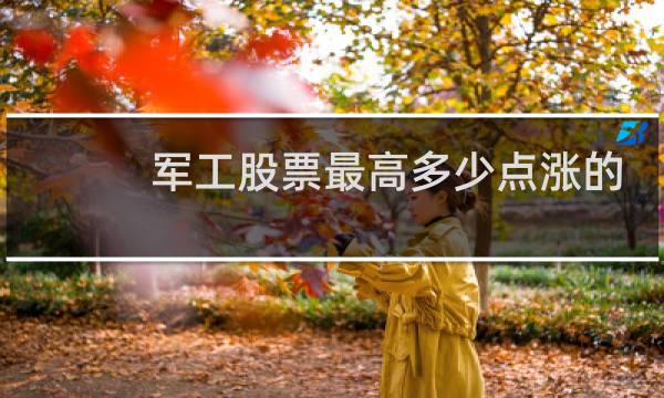 军工股票最高多少点涨的