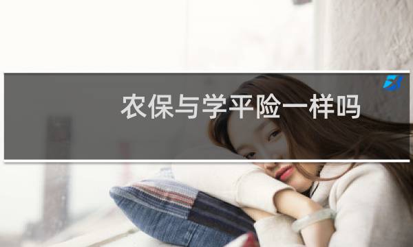 农保与学平险一样吗