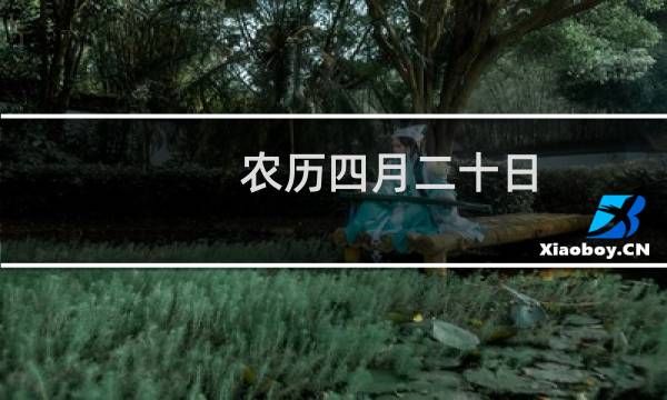 农历四月二十日