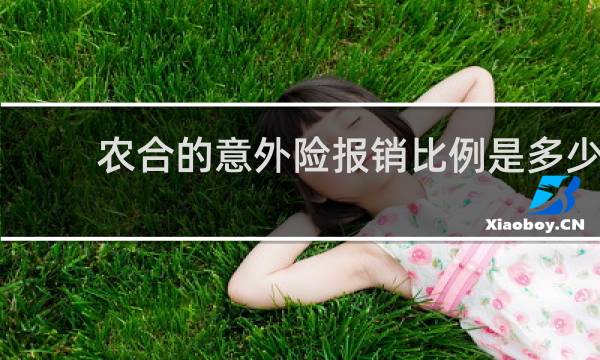 农合的意外险报销比例是多少