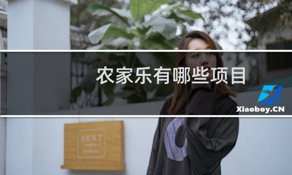 农家乐有哪些项目