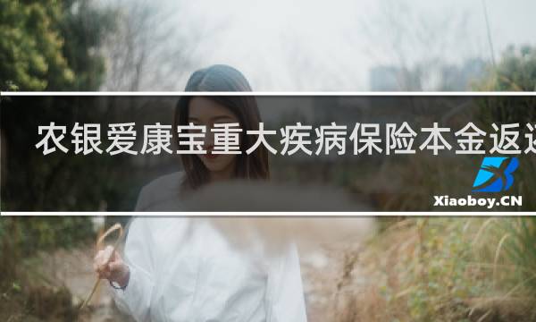 农银爱康宝重大疾病保险本金返还吗