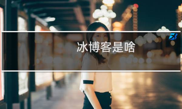 冰博客是啥