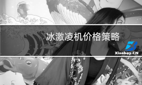 冰激凌机价格策略