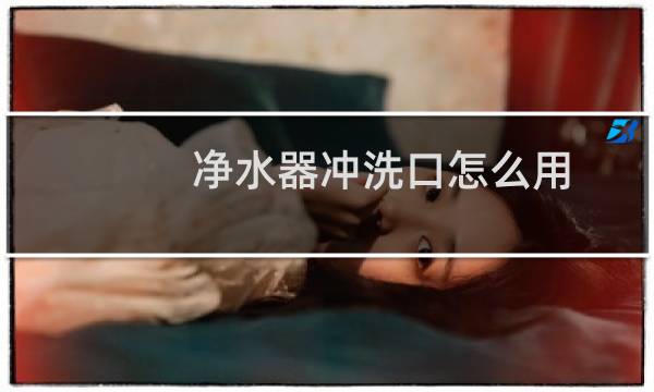 净水器冲洗口怎么用