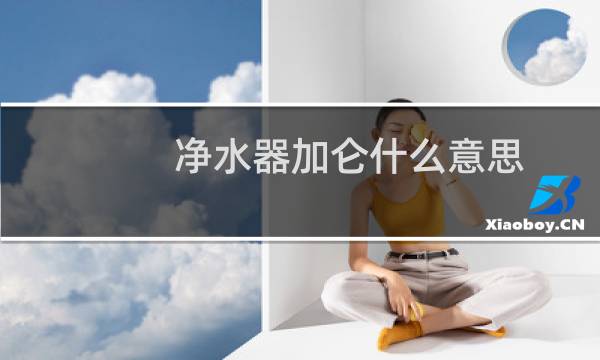 净水器加仑什么意思
