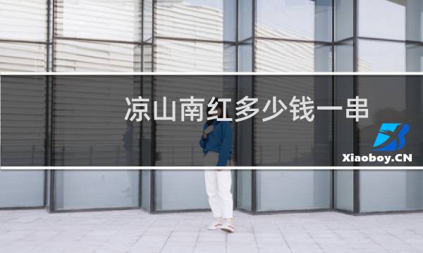 凉山南红多少钱一串