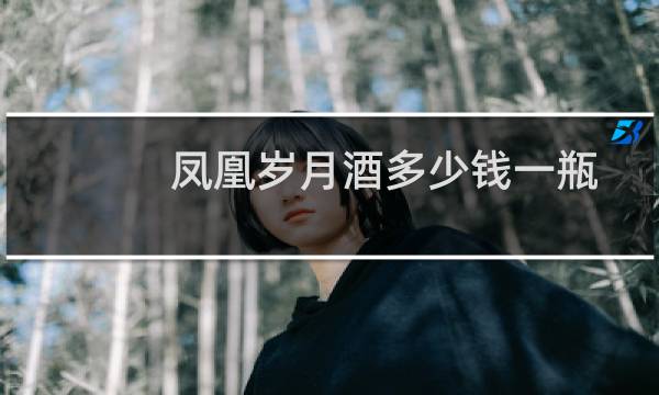 凤凰岁月酒多少钱一瓶