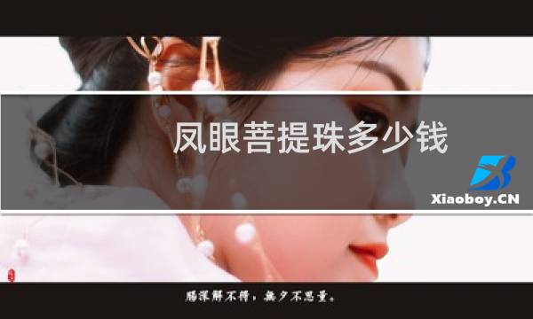 凤眼菩提珠多少钱