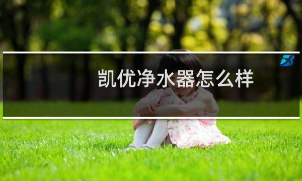 凯优净水器怎么样