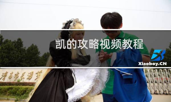 凯的攻略视频教程