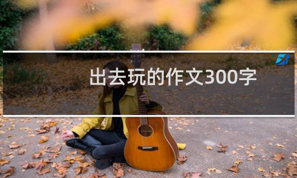 出去玩的作文300字