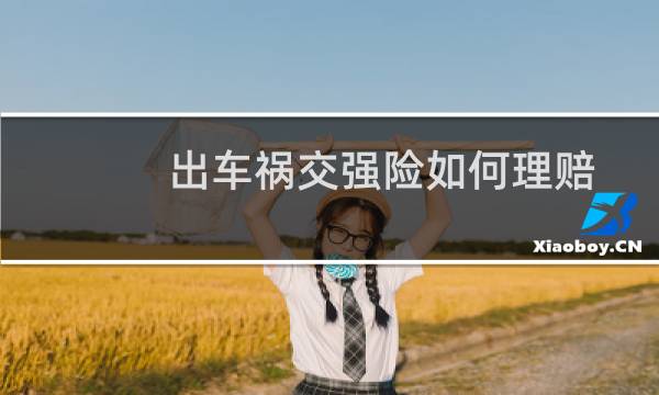 出车祸交强险如何理赔