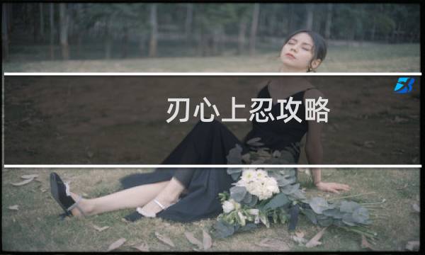 刃心上忍攻略