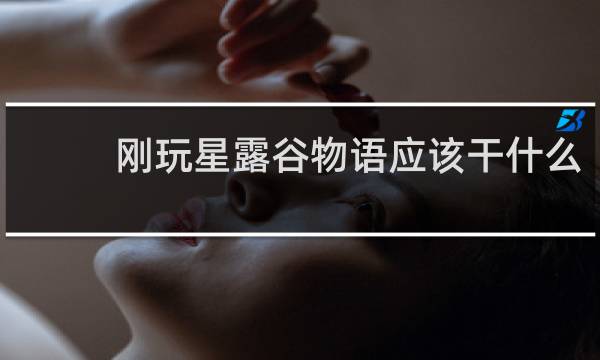 刚玩星露谷物语应该干什么