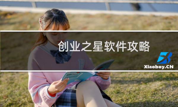 创业之星软件攻略