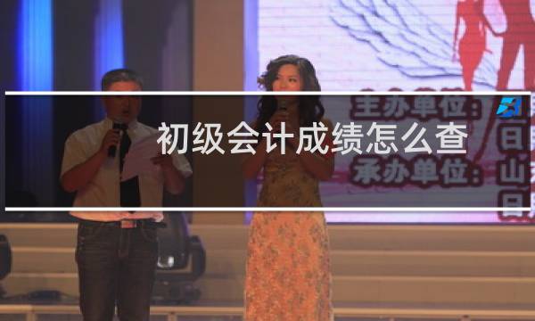 初级会计成绩怎么查