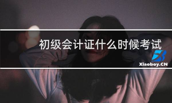初级会计证什么时候考试