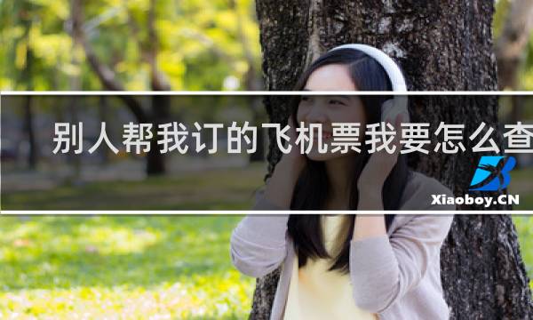 别人帮我订的飞机票我要怎么查询