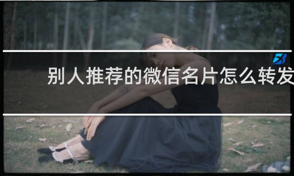 别人推荐的微信名片怎么转发