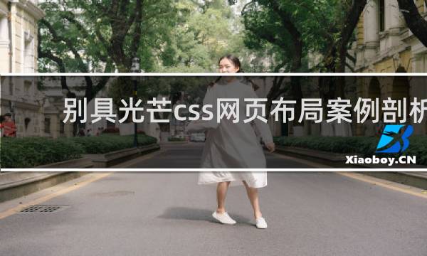 别具光芒css网页布局案例剖析