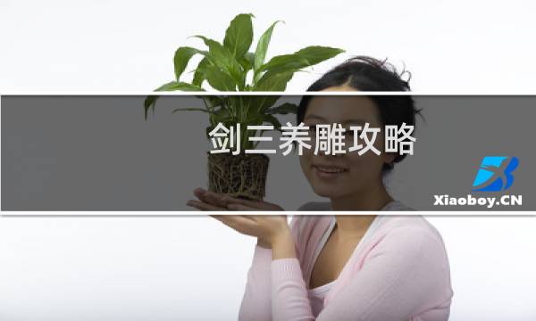 剑三养雕攻略