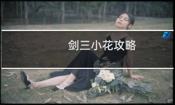 剑三小花攻略