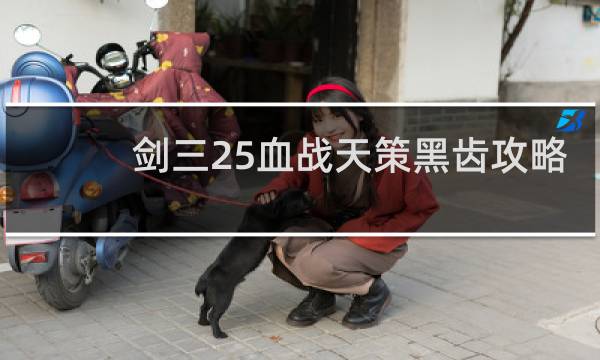 剑三25血战天策黑齿攻略