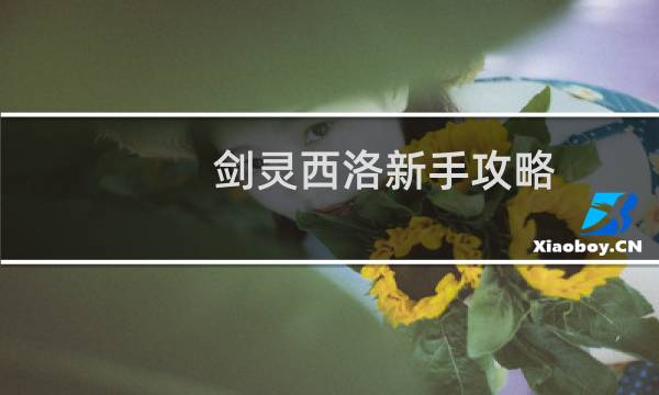 剑灵西洛新手攻略