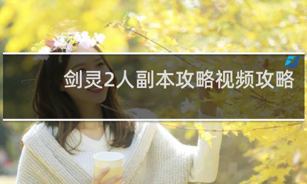 剑灵2人副本攻略视频攻略