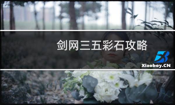 剑网三五彩石攻略
