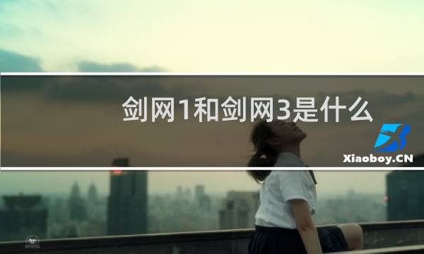 剑网1和剑网3是什么